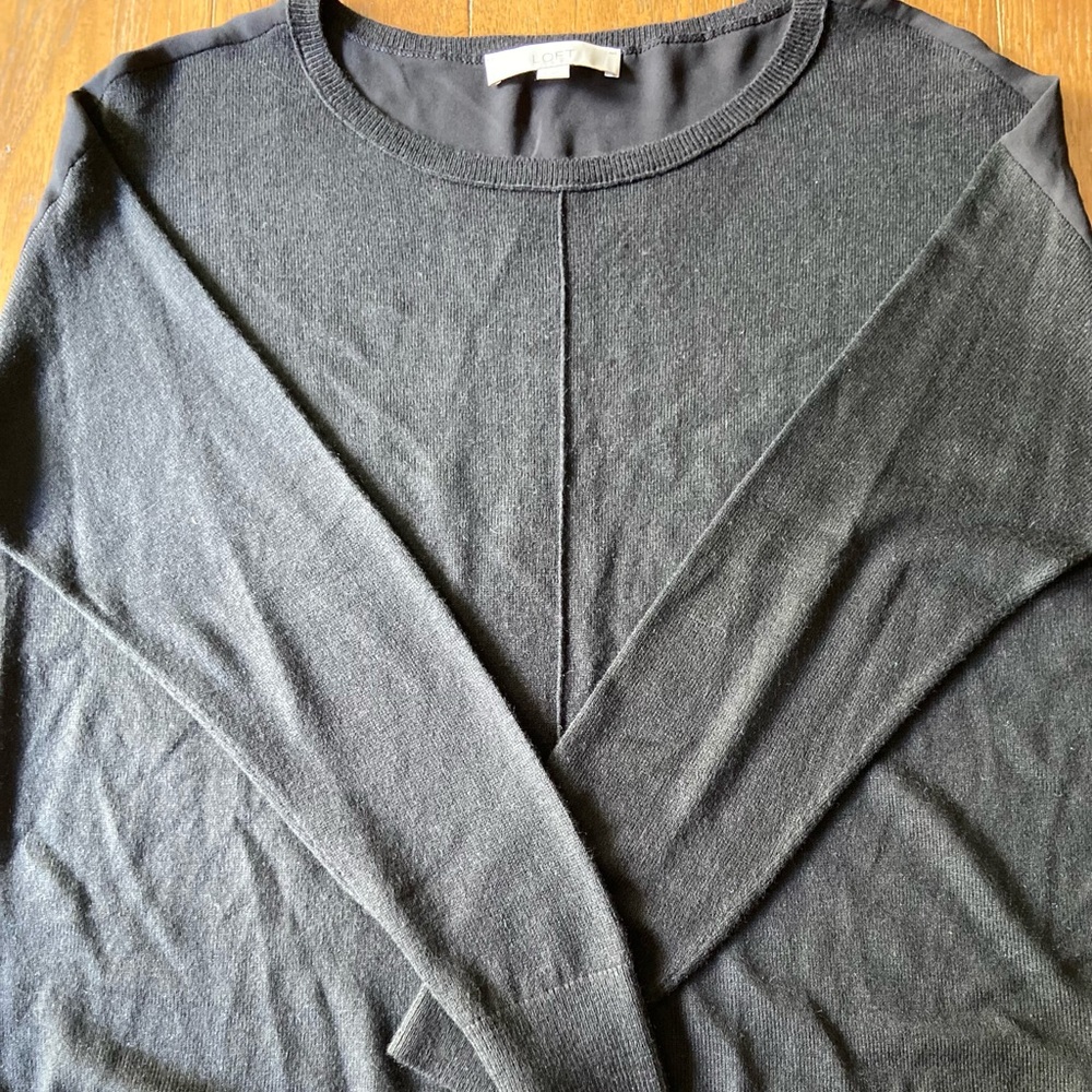 Loft Mixed Media Sweater